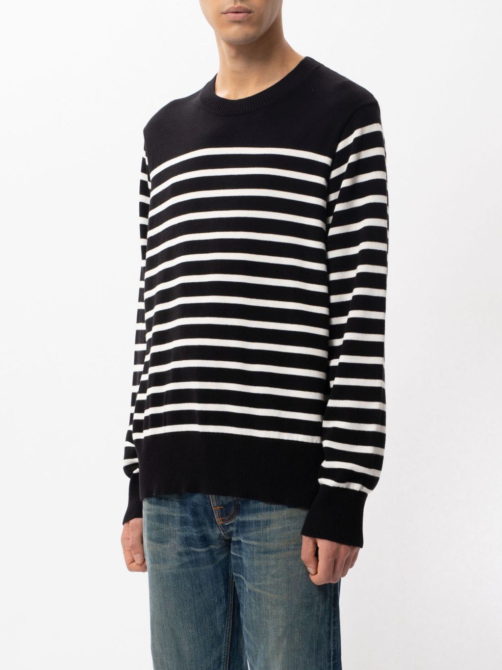 Hampus Striped Sweater black/white S