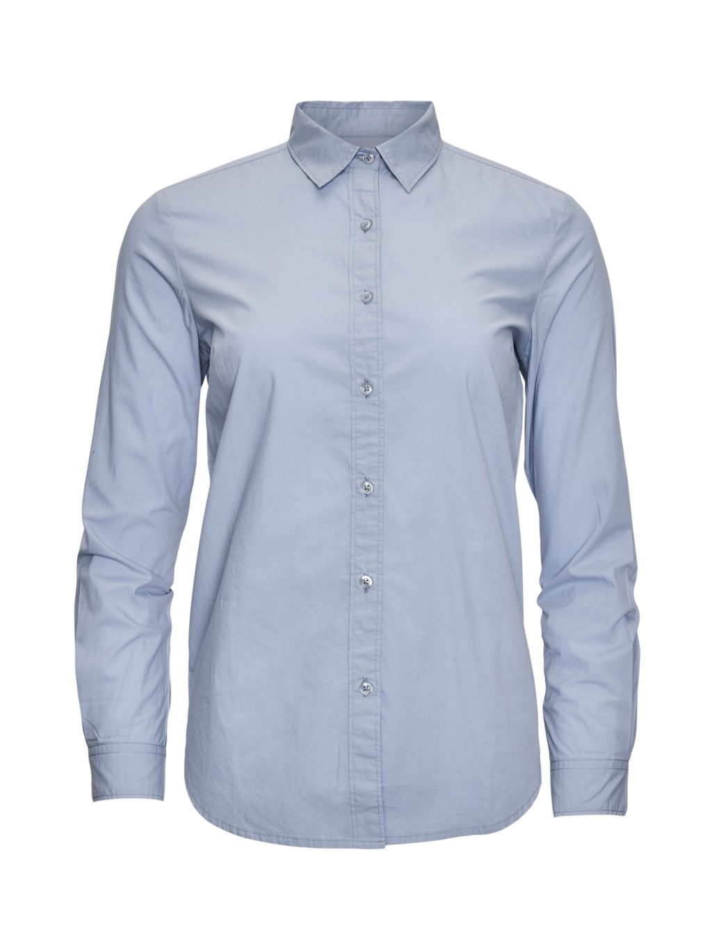 Danica Classic Slim-Fit Shirt - Gots/Vegan Blue Fog L