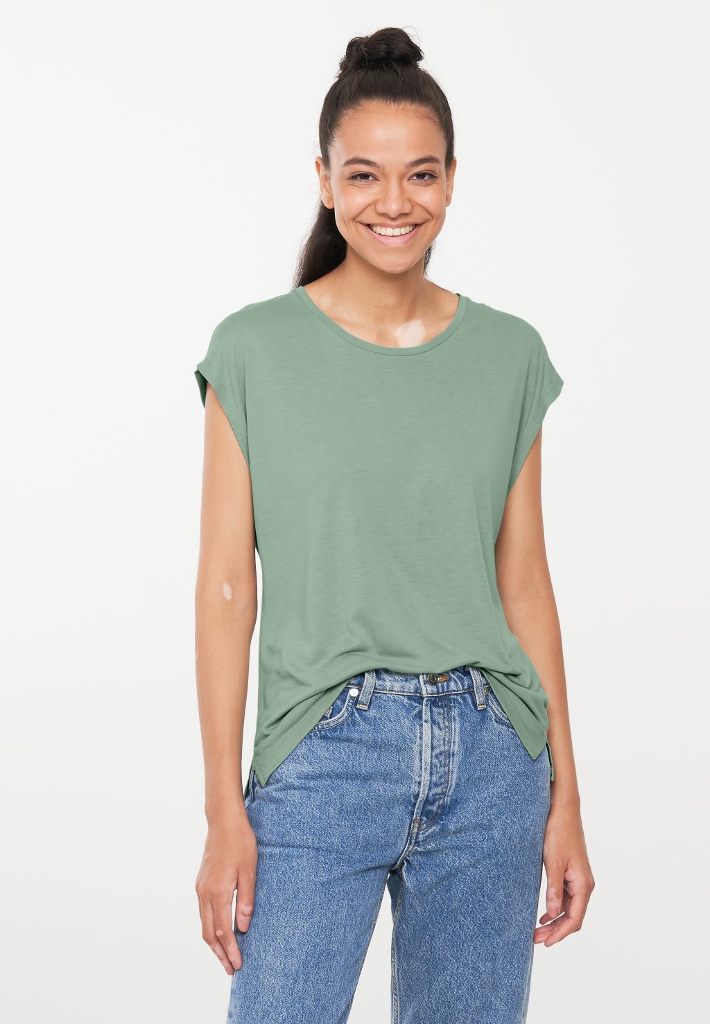 T-Shirt Mithila Leaf Green S