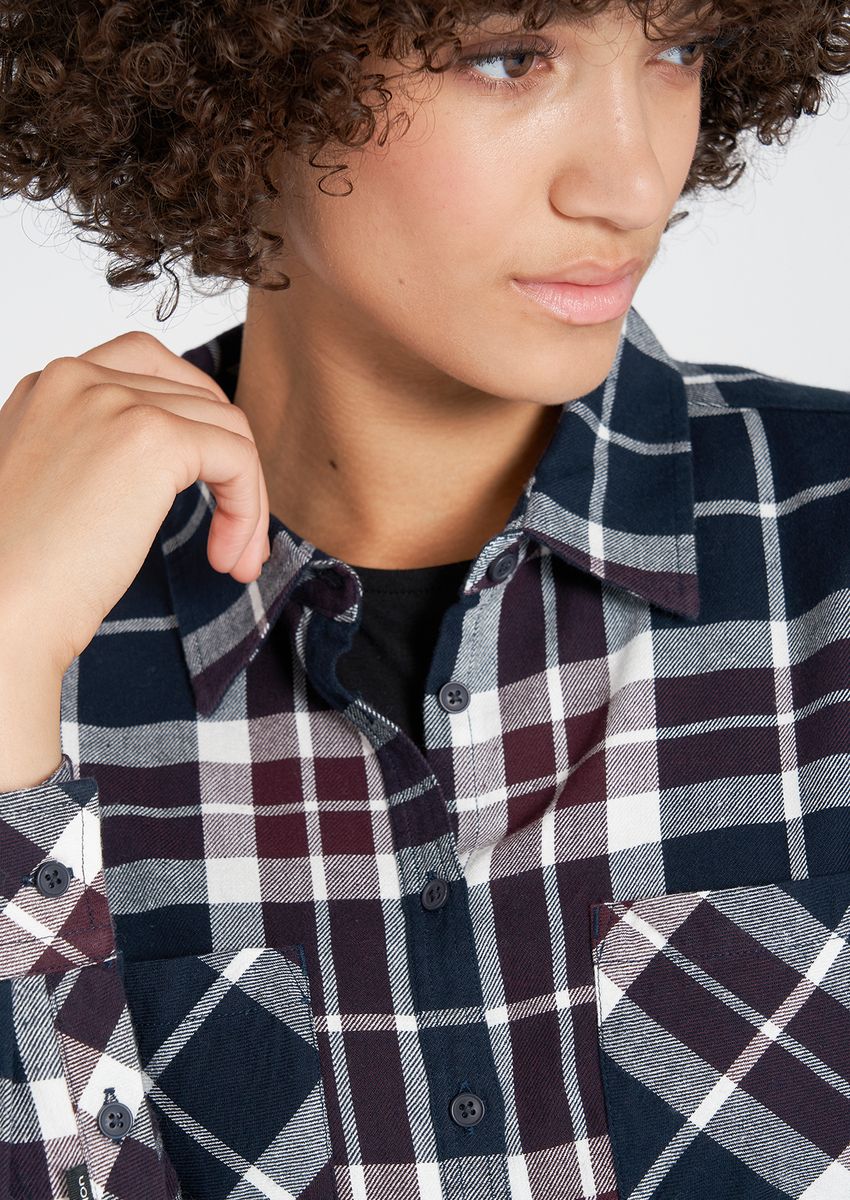 Frauen Flanell Shirt #Checked Red Checked M