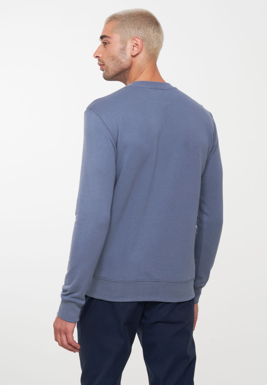 Männer Sweatshirt Woodruff - Bio-Baumwolle Denim Blue XL