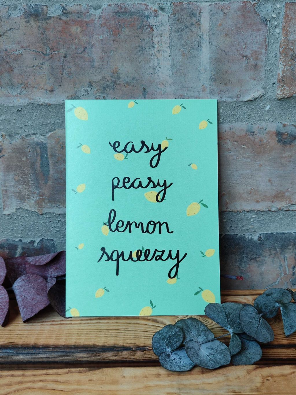 Postkarte A6 - Easy Peasy Lemon Squeezy