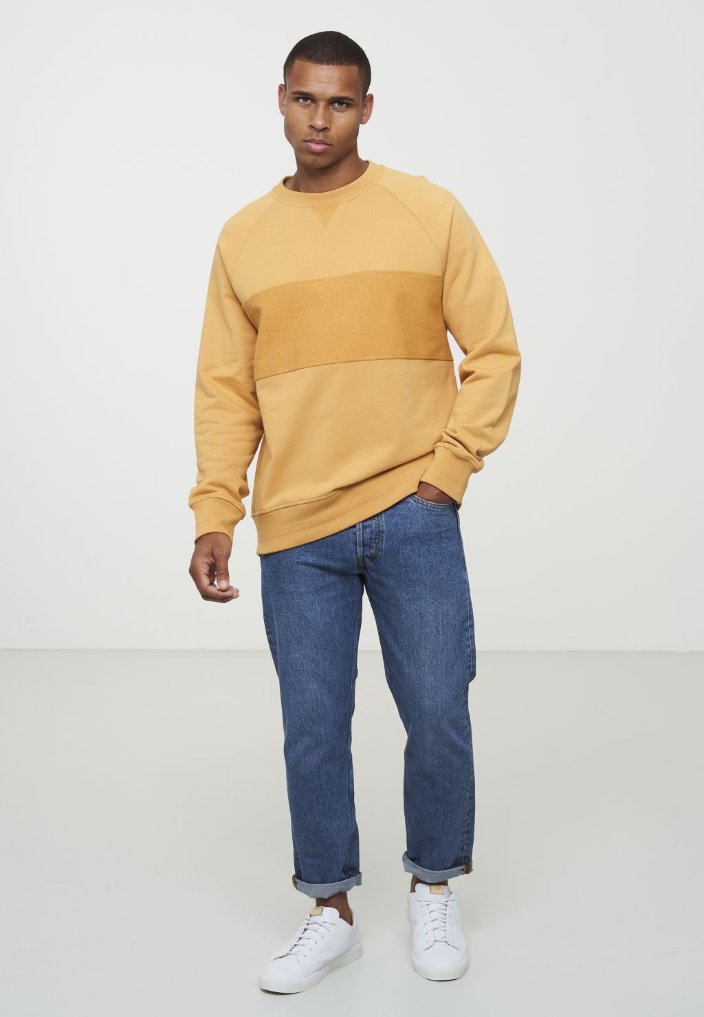 Männer Sweatshirt CHERVIL corn yellow L