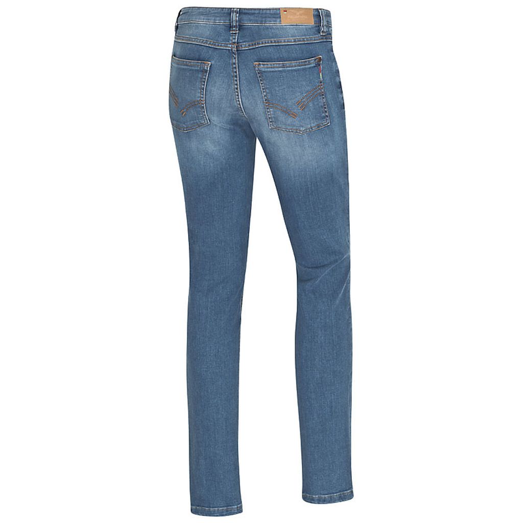 Svenja Summer Blue Slim Fit Medium Waist Jeans - Bio-Baumwolle 34